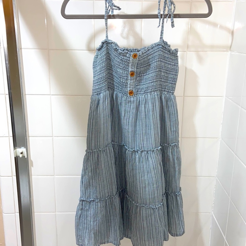 Altered state blue/gray flowery dress